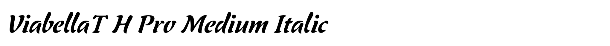 ViabellaT H Pro Medium Italic image